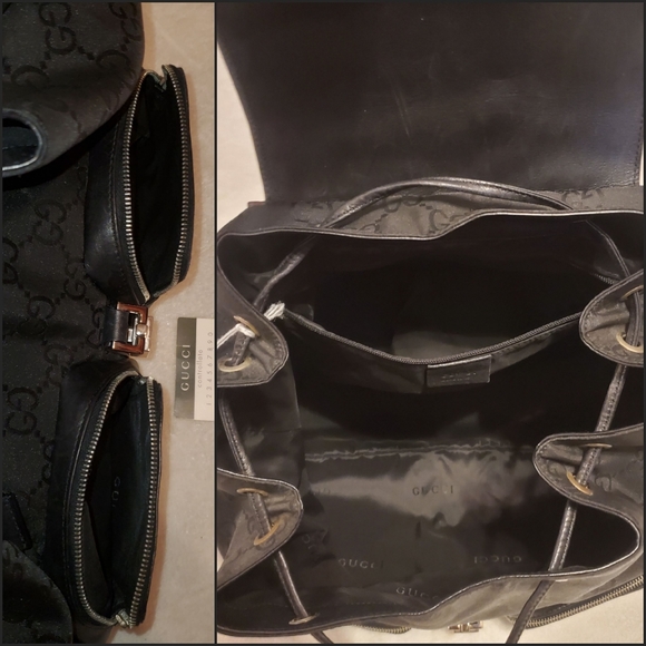 Authentic Gucci Jackie Canvas/ Leather Backpack (unisex) - Picture 9 of 9